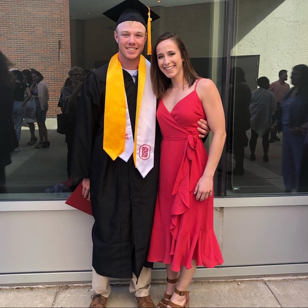 Lulu’s Size Medium Manhattan Moment Berry Pink Ruffled Midi Wrap Dress